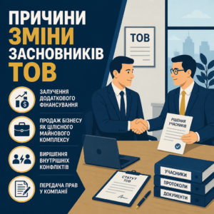Зміна засновників ТОВ під час структурування або масштабування бізнесу