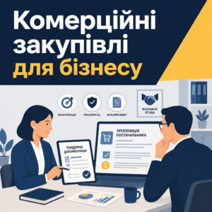 Комерційні тендери та особливості участі постачальників у приватних закупівлях