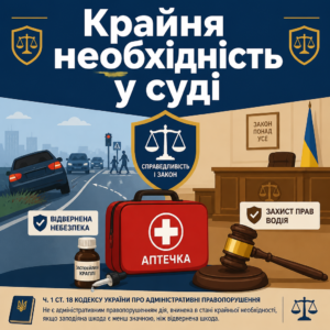 Крайня необхідність та захист прав водія в суді
