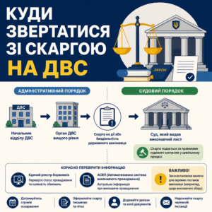 Підсудність та порядок подання скарги на рішення державного виконавця