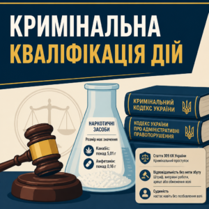 Кваліфікація дій та розміри наркотичних засобів за статтею 309 ККУ