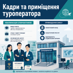 ліцензійні умови щоб створити туроператора