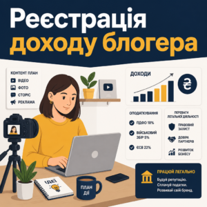 Легалізація доходу блогера та критерії підприємницької діяльності