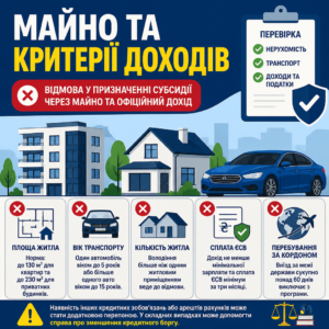 отказ в назначении субсидии из-за имущества и официального дохода