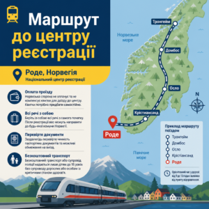 Логістика та самостійний доїзд до центру реєстрації в Роде для українців