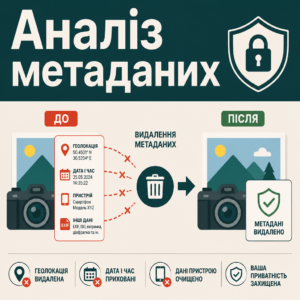 Видалення EXIF метаданих та геолокації з відео і фотографій