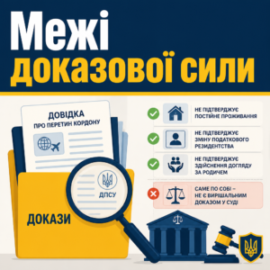 Пределы доказательной силы справки о пересечении границы в суде