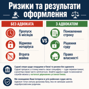 Судові спори щодо спадщини в Києві та захист прав адвокатом