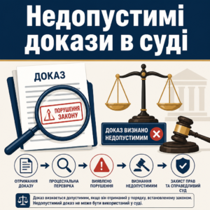 Визнання недопустимими доказів отриманих з порушенням закону в суді