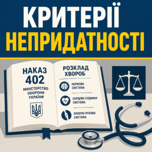 Как определяется непригодность к службе по Приказу 402 и расписанию болезней