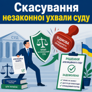 Незаконна відмова суду у відкритті судового провадження