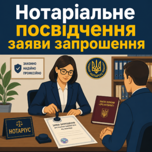 Нотаріальне засвідчення заяви на запрошення для короткострокової візи від іноземця