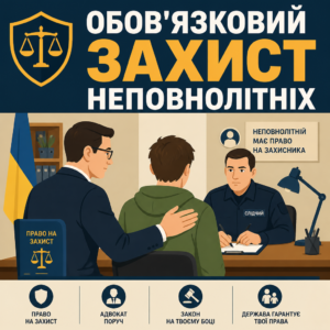 Участь захисника під час слідчих дій у справі про кримінальну відповідальність неповнолітніх