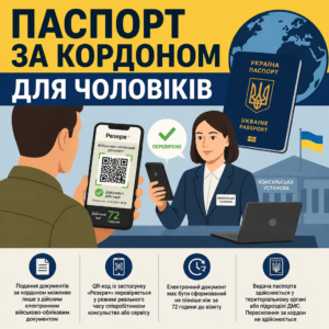 Особливості видачі закордонного паспорта військовозобов'язаним за кордоном