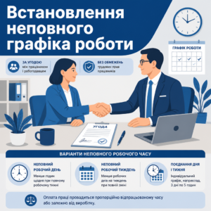 Оформлення неповного робочого часу за угодою сторін
