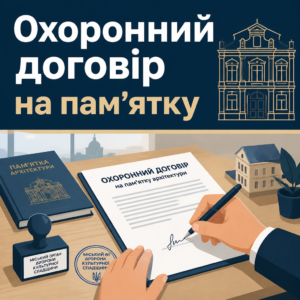 Укладення охоронного договору на пам’ятку архітектури та підписання акта огляду