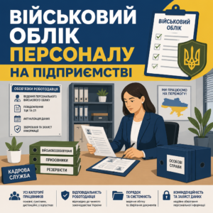 Організація та ведення військового обліку на підприємстві кадровою службою