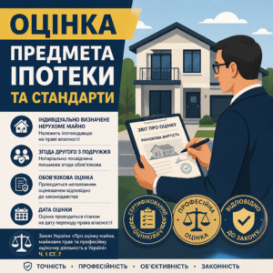 Оцінка предмета іпотеки суб'єктом оціночної діяльності