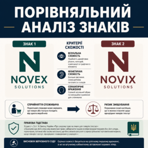 Критерії схожості позначень при порушенні прав на торговельну марку