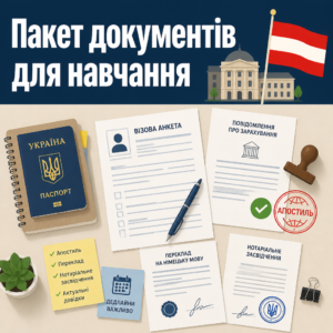 Підготовка документів на отримання студентської візи в Австрію