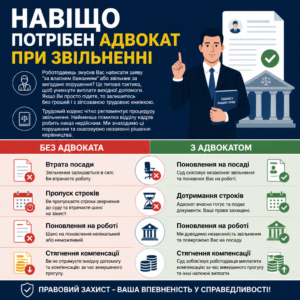 Оскарження незаконного звільнення та поновлення на посаді з адвокатом