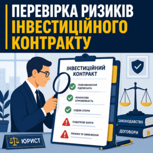 Перевірка контрагента та аналіз ризиків перед підписанням інвестиційної угоди