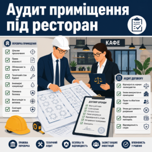 Перевірка приміщення під відкриття кафе та аудит договору оренди