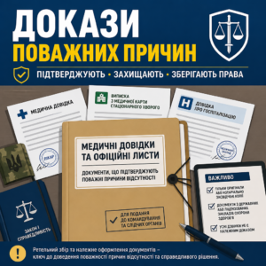 Подготовка доказательств уважительности причин отсутствия при СЗЧ
