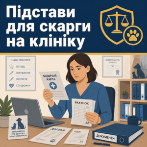 Правові підстави для оформлення скарги на ветеринарну клініку у разі недбалості