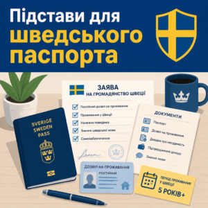 Оформлення та отримання громадянства Швеції за процедурою натуралізації