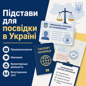 Тимчасова посвідка на проживання та підстави перебування іноземця в Україні