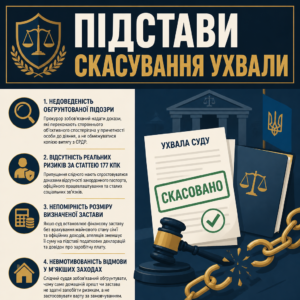 оскарження ухвали суду про запобіжний захід підстави скасування