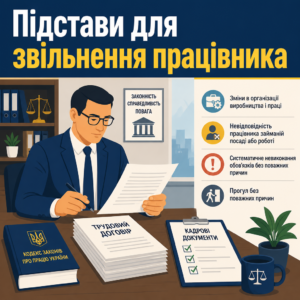Законні підстави для звільнення працівника без його згоди згідно з КЗпП