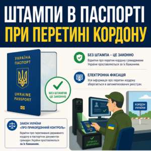 Подтверждение выезда из Украины без штампов в паспорте