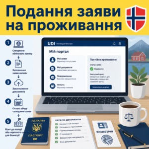 Порядок подачи заявления на постоянное проживание в Норвегии через электронный портал
