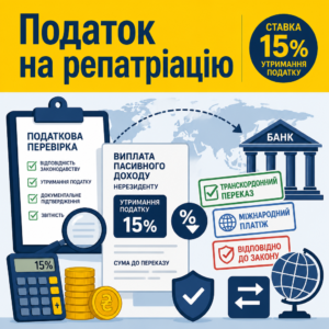 Оподаткування міжнародних операцій та правила сплати податку на репатріацію підприємством