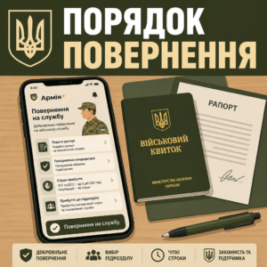 Порядок добровольного возвращения на военную службу через Армія плюс