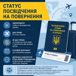 Особливості посвідчення на повернення при втраті закордонного паспорта за кордоном