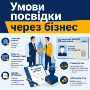 Вид на жительство через бизнес для иностранцев в Украине
