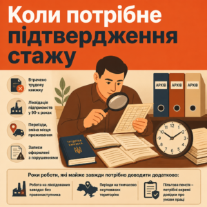 Потреба підтверджувати трудовий стаж виникає при втраті документів або помилках
