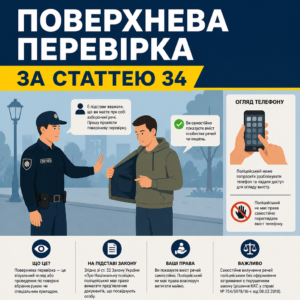 Правила проведення поверхневої перевірки та огляд телефону поліцією