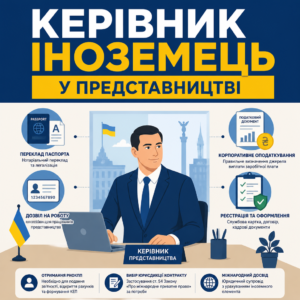 Працевлаштування іноземного громадянина керівником представництва в Україні