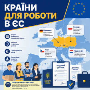 Працевлаштування українців у ЄС огляд популярних країн для роботи