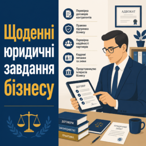 постійна правова підтримка бізнесу та перевірка договорів контрагентів