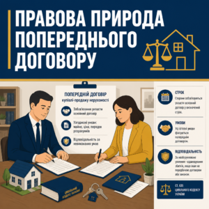 Попередній договір купівлі-продажу нерухомості правова природа та зобов'язання сторін