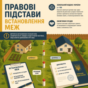 Правові підстави встановлення меж земельної ділянки за Земельним кодексом