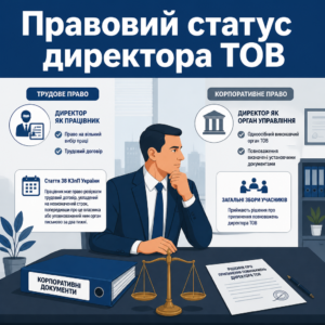 Звільнення керівника підприємства та подвійний правовий статус директора ТОВ