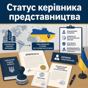 Правовий статус та призначення керівника представництва іноземної компанії в Україні