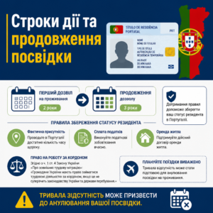 Правила збереження статусу та дозвіл на проживання в Португалії