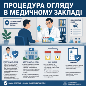 Лабораторний медичний огляд водіїв у сертифікованій лікарні